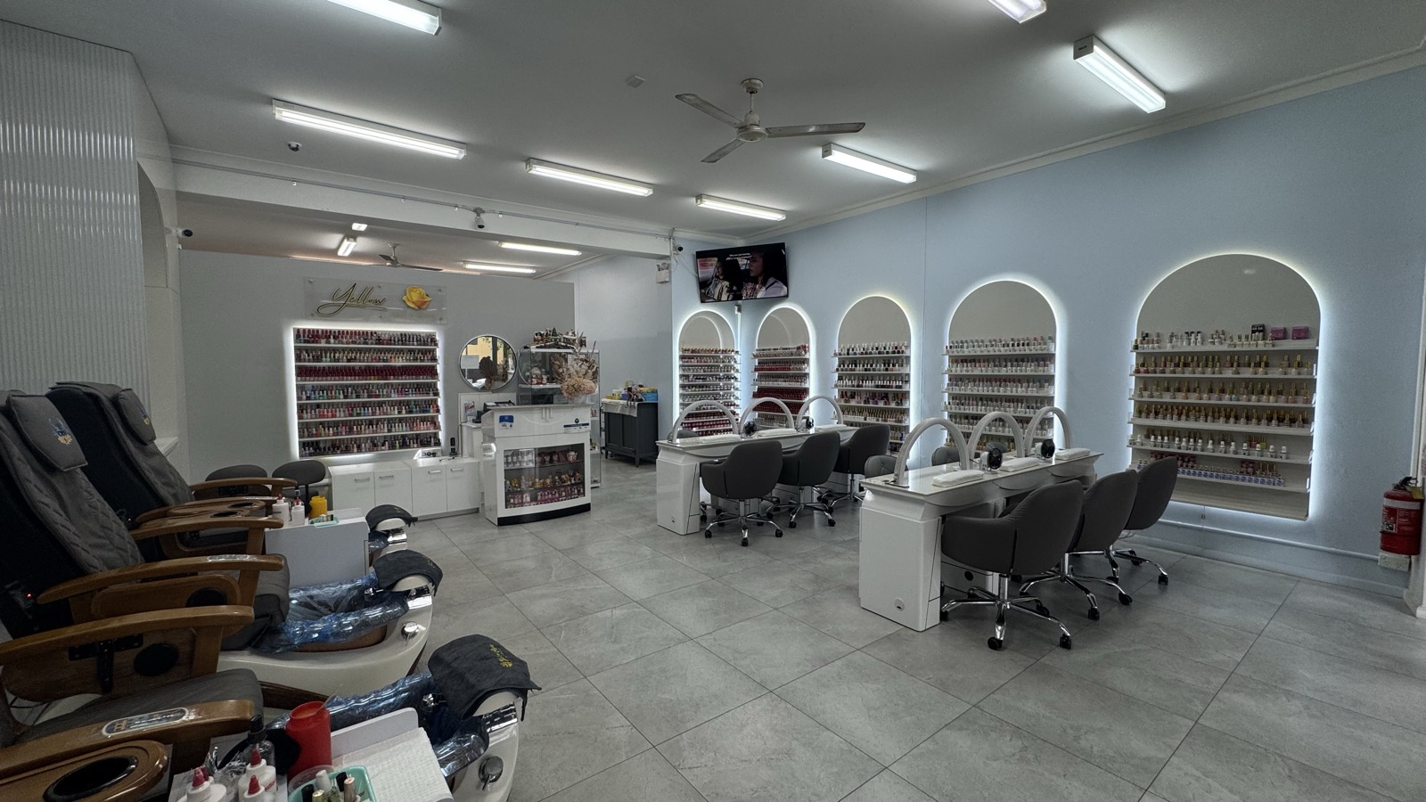 Yellow Rose Nail & Beauty interior